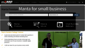 What Manta.com website looked like in 2016 (8 years ago)
