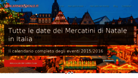 What Mercatinidinatale.it website looked like in 2016 (8 years ago)