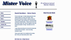 What Mistervoice.com website looked like in 2016 (8 years ago)