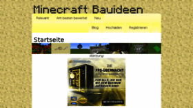 What Minecraft-bauideen.de website looked like in 2016 (8 years ago)