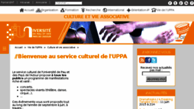 What Mde-culture.univ-pau.fr website looked like in 2016 (8 years ago)