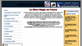 What Micro-magic.fr website looked like in 2016 (8 years ago)