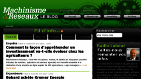 What Machinismeetreseaux.fr website looked like in 2016 (8 years ago)