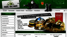 What Mode-tactique.fr website looked like in 2016 (8 years ago)
