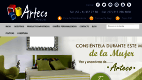 What Mueblesarteco.com.co website looked like in 2016 (8 years ago)