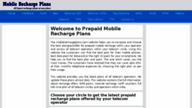 What Mobilerechargeplans.com website looked like in 2016 (8 years ago)
