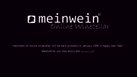 What Meinwein.ch website looked like in 2016 (8 years ago)