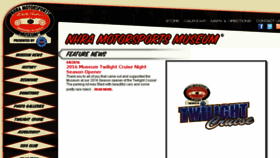 What Museum.nhra.com website looked like in 2016 (8 years ago)