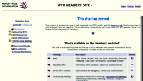 What Members.wto.org website looked like in 2016 (8 years ago)