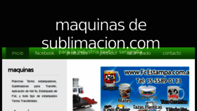 What Maquinasdesublimacion.com website looked like in 2016 (8 years ago)