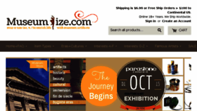 What Museumize.com website looked like in 2016 (8 years ago)