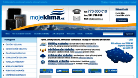 What Mojeklima.cz website looked like in 2016 (8 years ago)