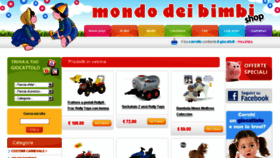 What Mondodeibimbi.com website looked like in 2016 (8 years ago)
