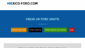 What Mexico-foro.com website looked like in 2016 (8 years ago)