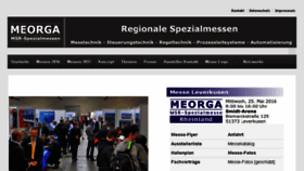 What Meorga.de website looked like in 2016 (8 years ago)
