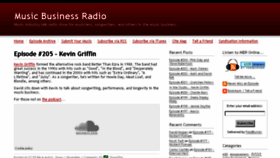 What Musicbusinessradio.com website looked like in 2016 (8 years ago)