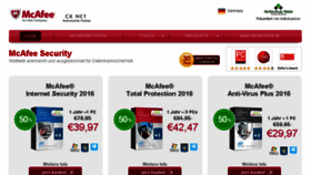 What Mcafee-antivirus-download.de website looked like in 2016 (8 years ago)