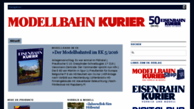 What Modellbahn-kurier.de website looked like in 2016 (8 years ago)