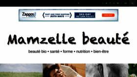 What Mamzellebeaute.com website looked like in 2016 (8 years ago)
