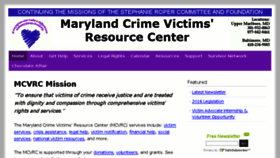 What Mdcrimevictims.org website looked like in 2016 (8 years ago)