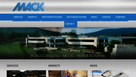 What Mack.com website looked like in 2016 (8 years ago)