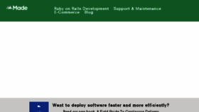 What Madetech.co.uk website looked like in 2016 (9 years ago)