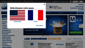 What Mouser.fr website looked like in 2016 (8 years ago)