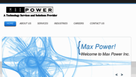 What Maxpower.com website looked like in 2016 (8 years ago)