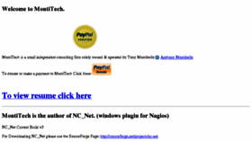 What Montitech.com website looked like in 2016 (8 years ago)