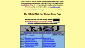 What Mad-cow.org website looked like in 2016 (8 years ago)