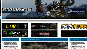 What Motocrossplanet.com website looked like in 2016 (8 years ago)
