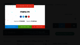What Manu.vn website looked like in 2016 (8 years ago)