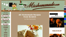 What Misshomemade.com website looked like in 2016 (8 years ago)