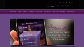 What Macmedspa.com website looked like in 2016 (8 years ago)