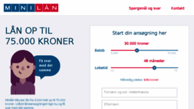 What Minilaan.dk website looked like in 2016 (8 years ago)