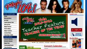 What Magic104.com website looked like in 2016 (8 years ago)