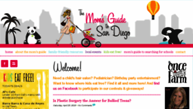 What Momsguidetosandiego.com website looked like in 2016 (8 years ago)