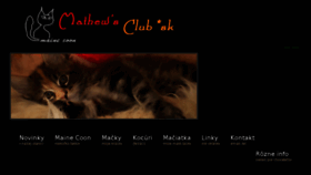What Maine-coons.sk website looked like in 2016 (8 years ago)