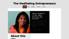 What Meditatingentrepreneur.com website looked like in 2016 (8 years ago)