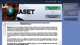 What Masetllc.com website looked like in 2016 (7 years ago)