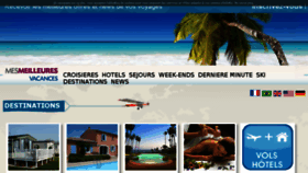 What Mesmeilleures-vacances.com website looked like in 2016 (8 years ago)