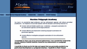 What Marstonpolygraphacademy.com website looked like in 2016 (8 years ago)