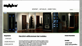 What Metaku.de website looked like in 2016 (8 years ago)