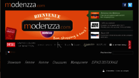 What Modenzza.com website looked like in 2016 (8 years ago)