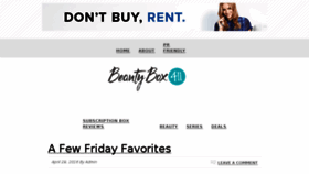 What Mybeautyboxreview.com website looked like in 2016 (8 years ago)