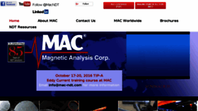 What Mac-ndt.com website looked like in 2016 (8 years ago)