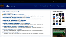 What Macscene.net website looked like in 2016 (8 years ago)