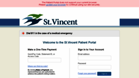 What Myhealth.stvincent.org website looked like in 2016 (8 years ago)