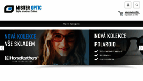 What Misteroptic.cz website looked like in 2016 (8 years ago)