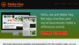 What Makehay.co.uk website looked like in 2016 (8 years ago)